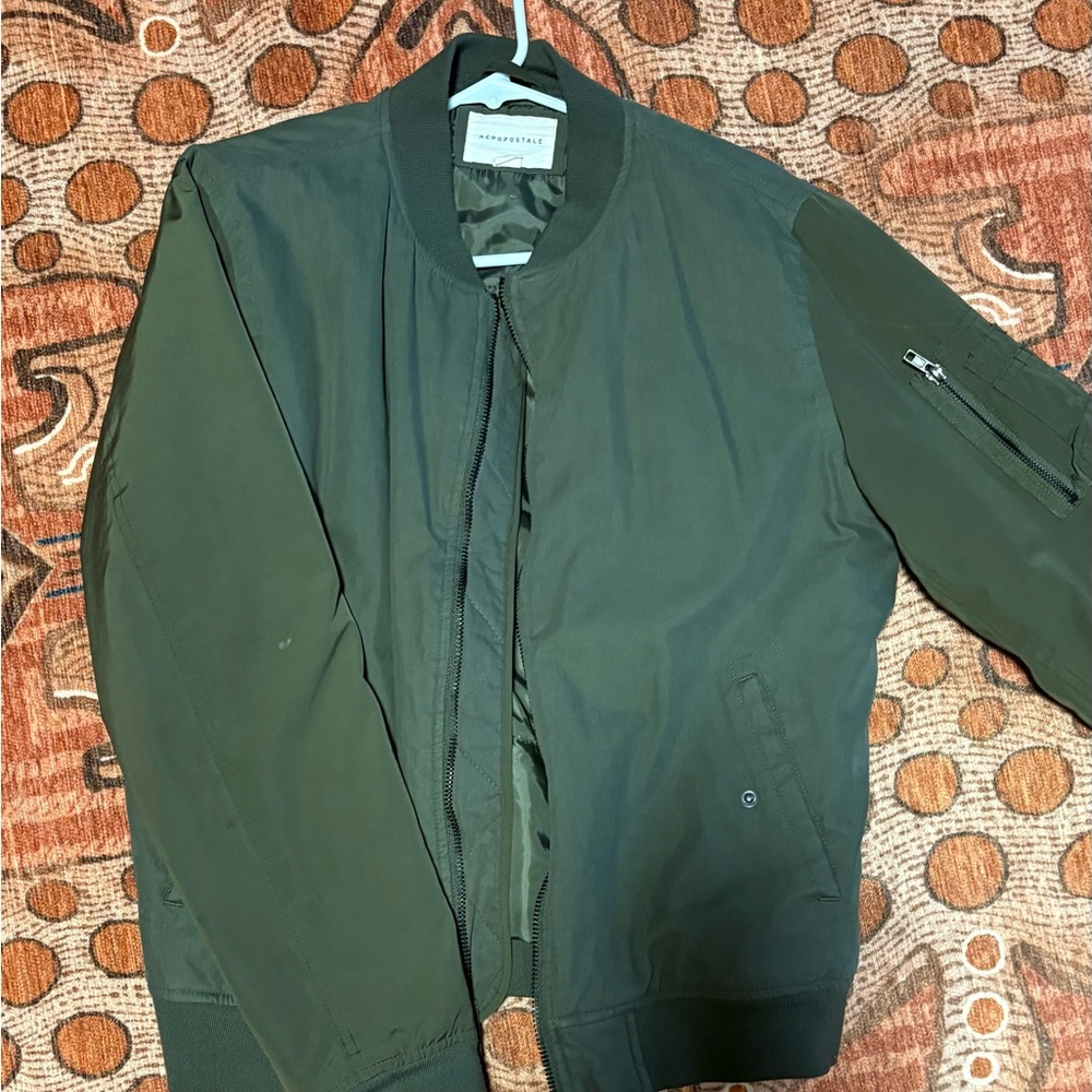 Aeropostale Olive Bomber Jacket